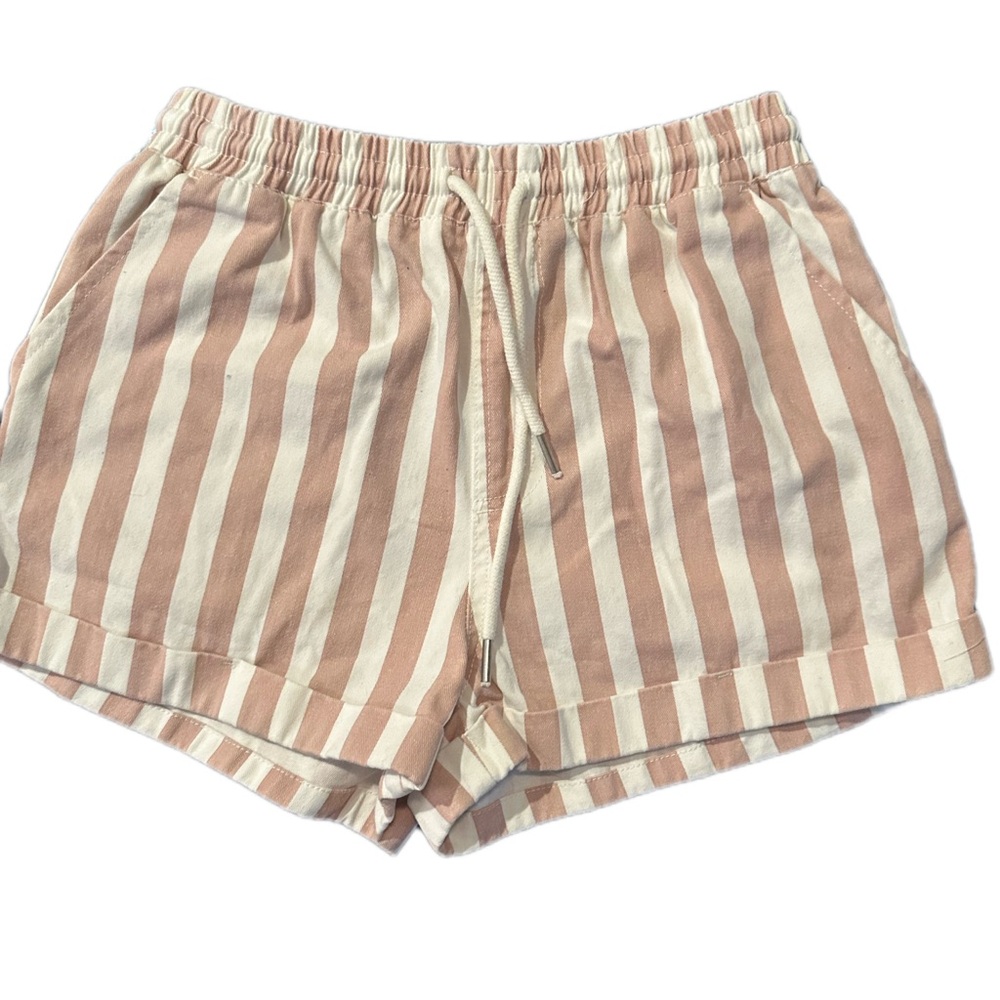 Forever 21 Pink and White Striped Shorts